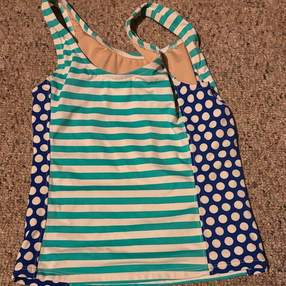 Crewcuts Blue and White Polka Dot Swimsuit - Picture 4 of 4